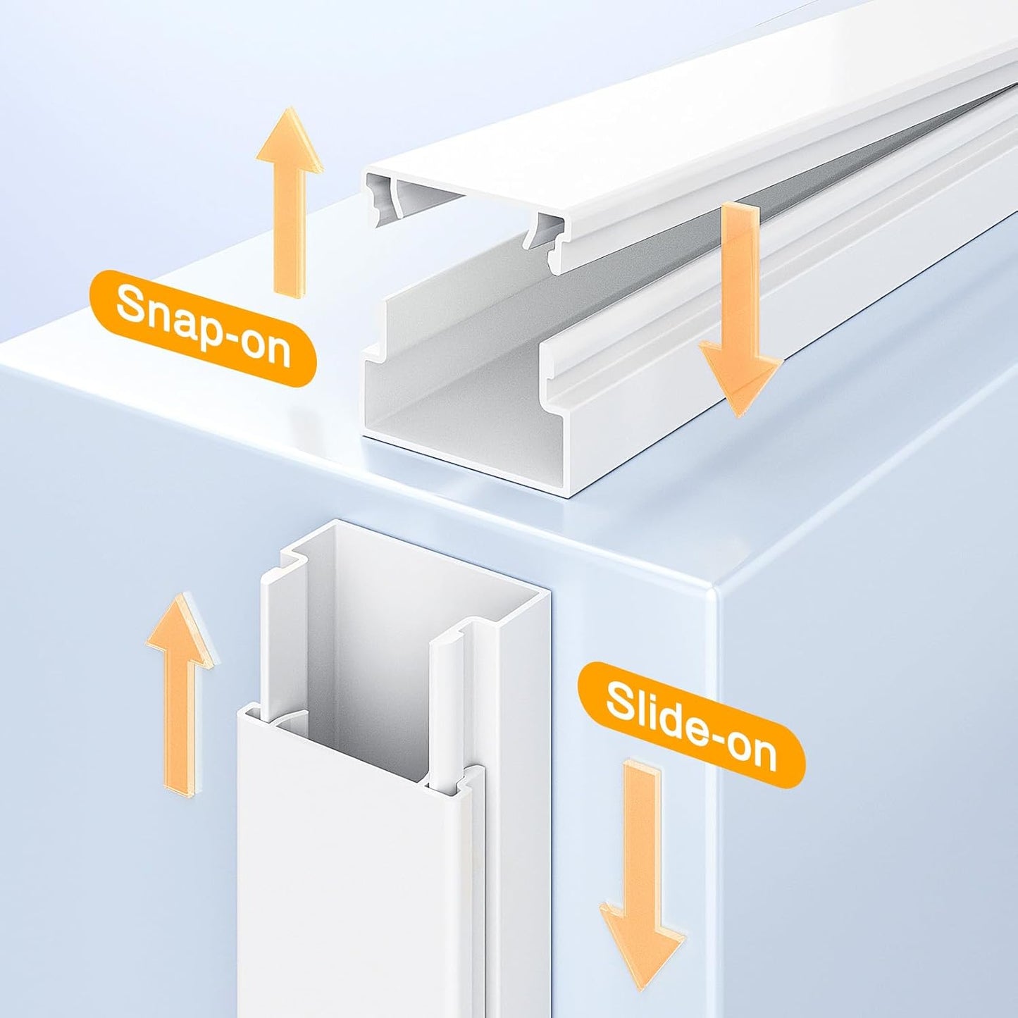 LazySpin Cord Hider, 157in Wire Covers for Cords on Wall