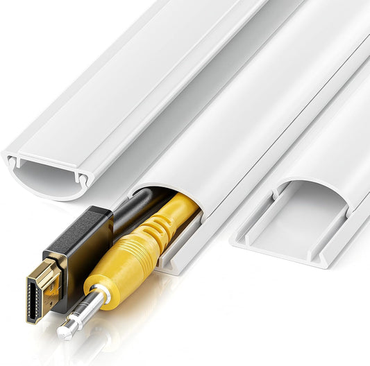 LazySpin 42.5in Cord Hider for 1-2 Cords, Half Round Cord Covers