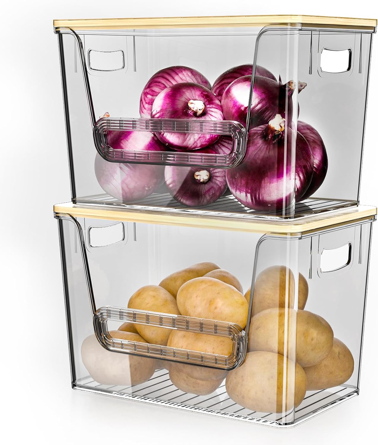LazySpin 2 Set Pantry Organizers and Storage Bin