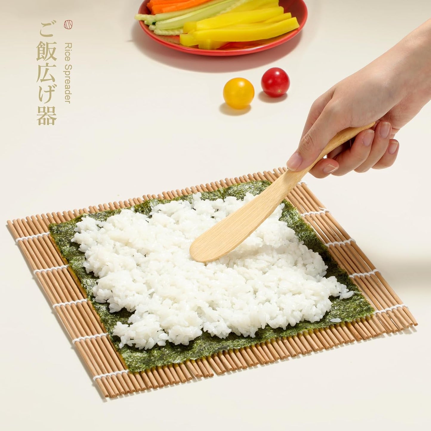LazySpin Bamboo Sushi Making Kit, Sushi Rolling Mats
