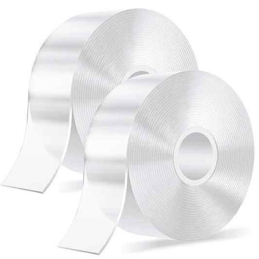 Delamu 32.8ft Double Sided Tape Heavy Duty, 2 Sided Mounting Nano Tape