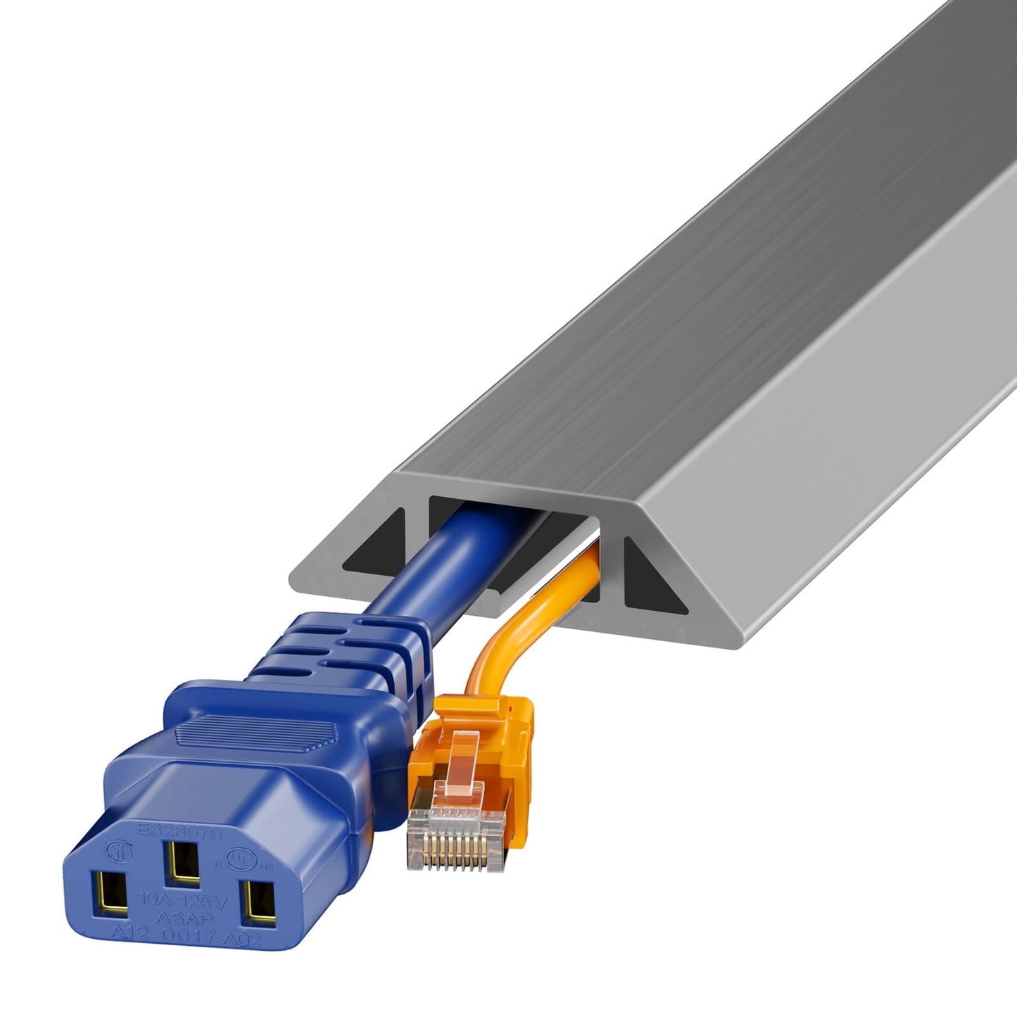 LazySpin 4 Ft Floor Cord Cover, Cord Covers for Wires on Floor